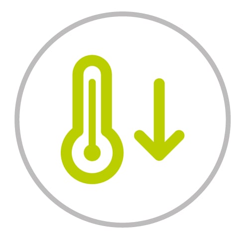 Climatización evaporativa -Reducción de la temperatura